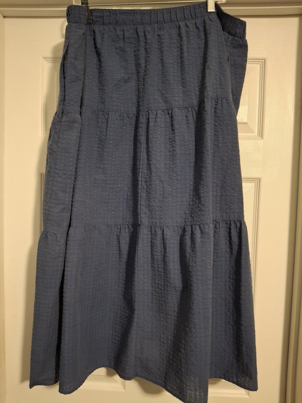 Old Navy Blue Tiered Maxi Skirt